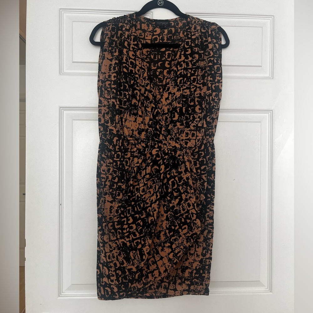 Topshop Faux Wrap Mini Dress